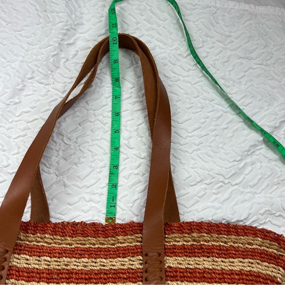 J.Crew Woven Straw Tote Bag – Beach Market Basket - Picture 8 of 8